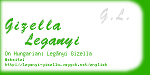 gizella leganyi business card